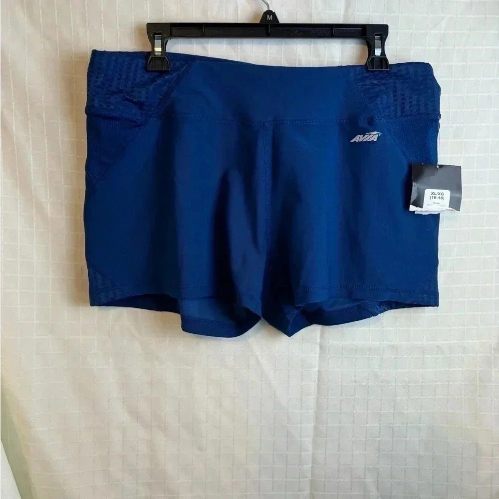 Women’s Aviva New Tag XL Extra Large Blue Biker Compression Shorts